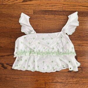 Urban Outfitters UO Beaded Crop Tank Top, Size Large